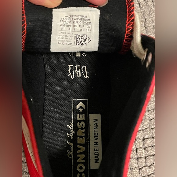 NWOT Converse All Star leather Chuck Taylor made in Vietnam - Picture 6 of 6